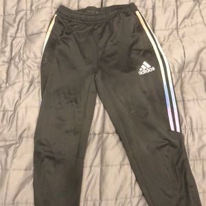 Custom rainbow adidas pants